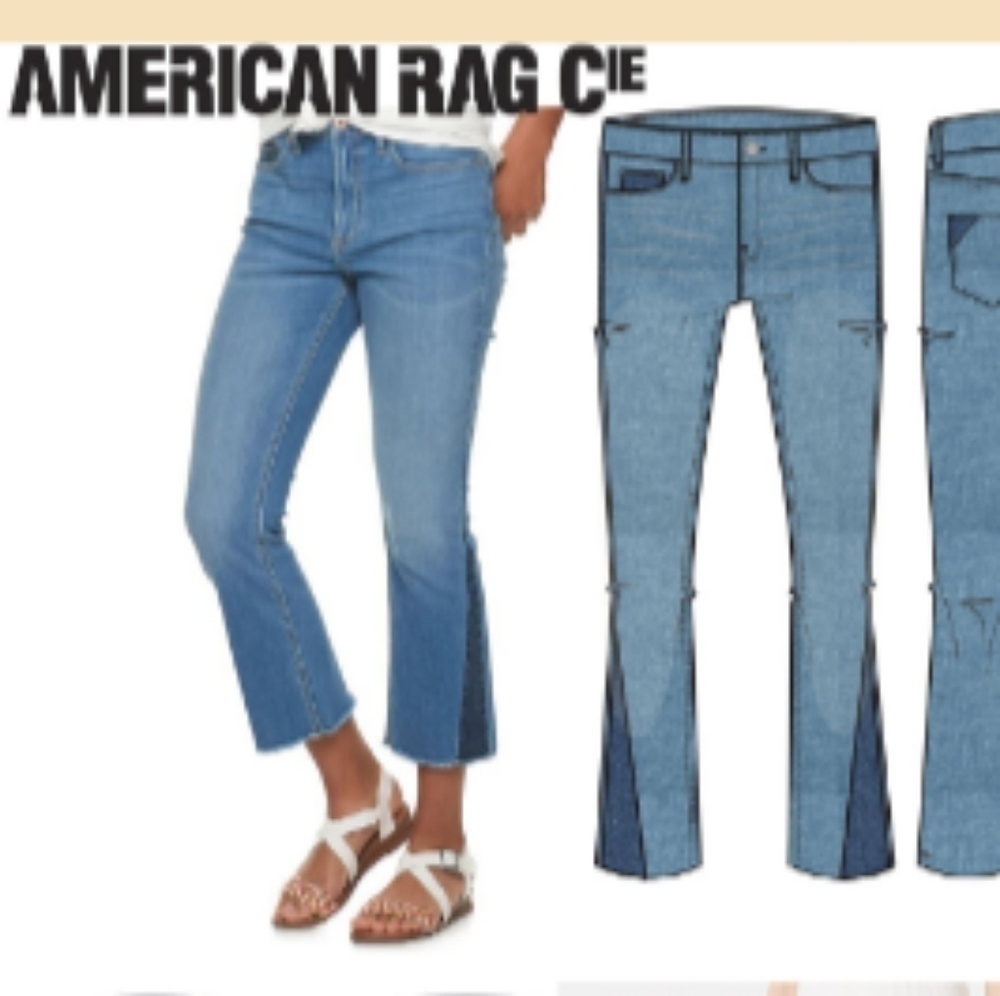 American Rag Cie kick cropped jeans